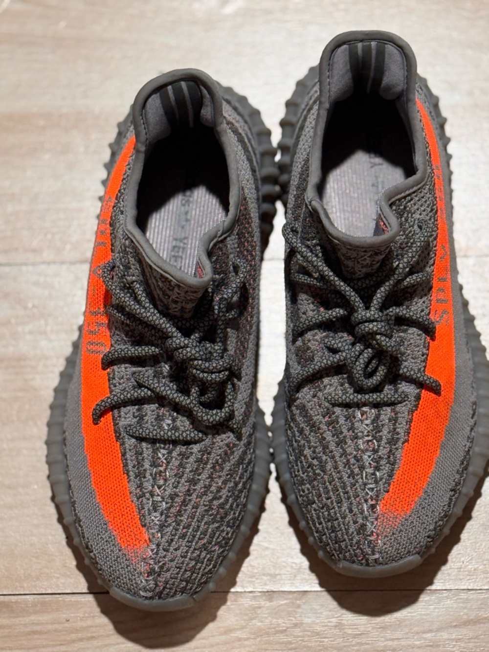 Yeezy Boost 350 V2 Gray with Orange Stripe